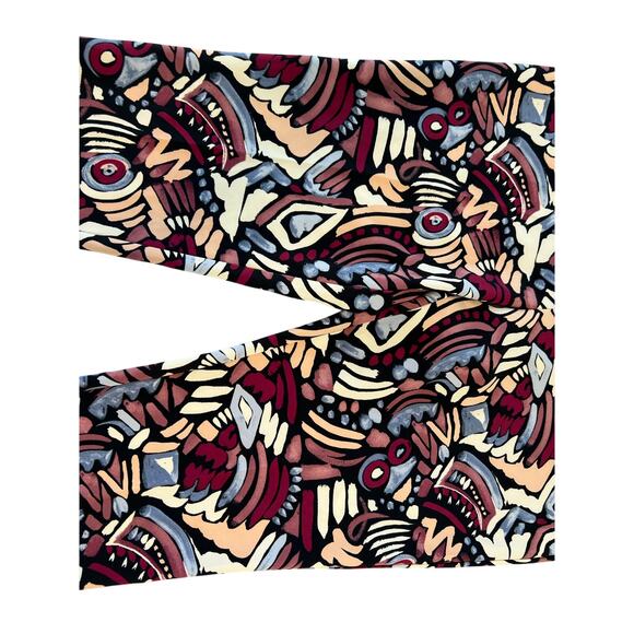 NWT Nina Parker Womens Plus 2X Tribal Printed Tailored Straigh Leg Pants Artsy - Picture 3 of 16